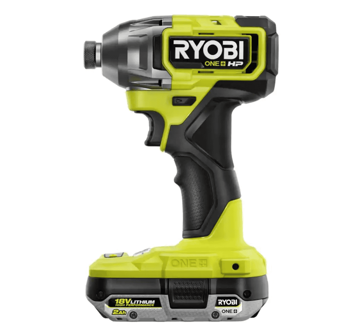 RYOBI PBLID02K ONE+ HP 18V Brushless Cordless 1/4 in. 4-Mode Impact Driver Kit w/(2) 2.0 Ah HIGH PERFORMANCE Battery, Charger, Bag
