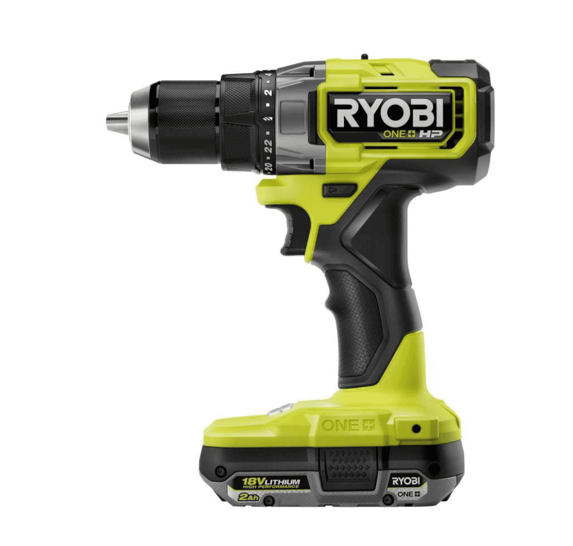 RYOBI PBLDD01K-A989504 ONE+ HP 18V Brushless Cordless 1/2 in. Drill/Driver Kit w/(2) Batteries, Charger, Bag, & Drill and Drive Kit (95-Piece)