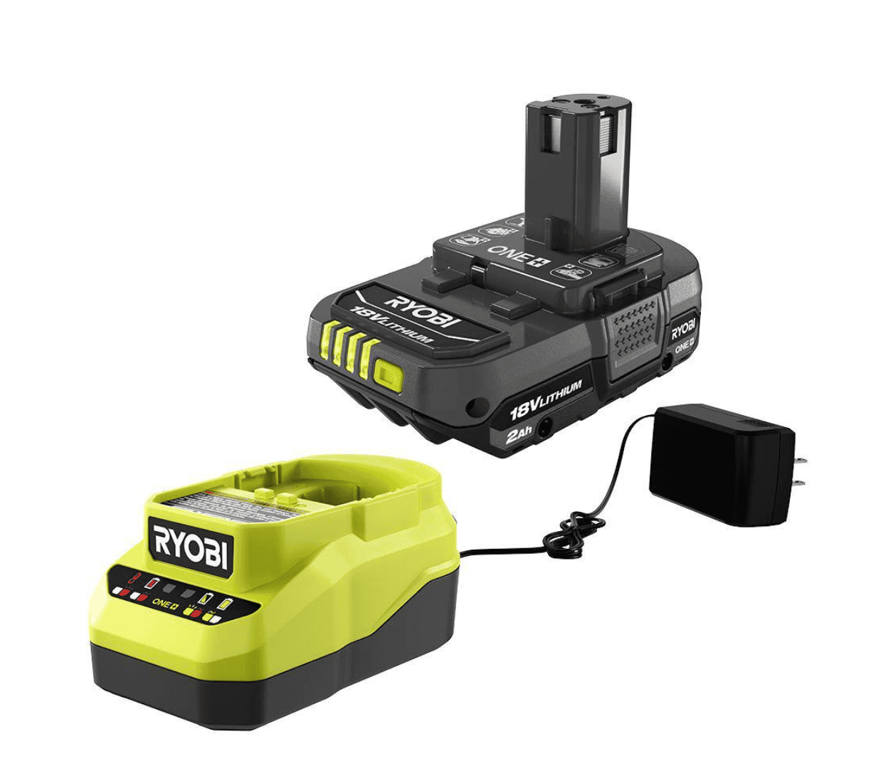 RYOBI P241-PSK005 ONE+ 18V Cordless 3/8 in. Right Angle Drill with 2.0 Ah Battery and Charger