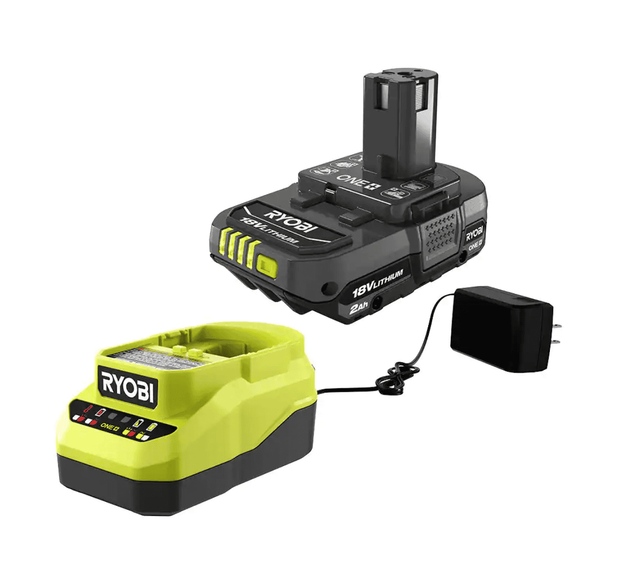 RYOBI PBLID01B-PSK005 ONE+ HP 18V Brushless Cordless 1/4 in. Impact Driver with 2.0 Ah Battery and Charger