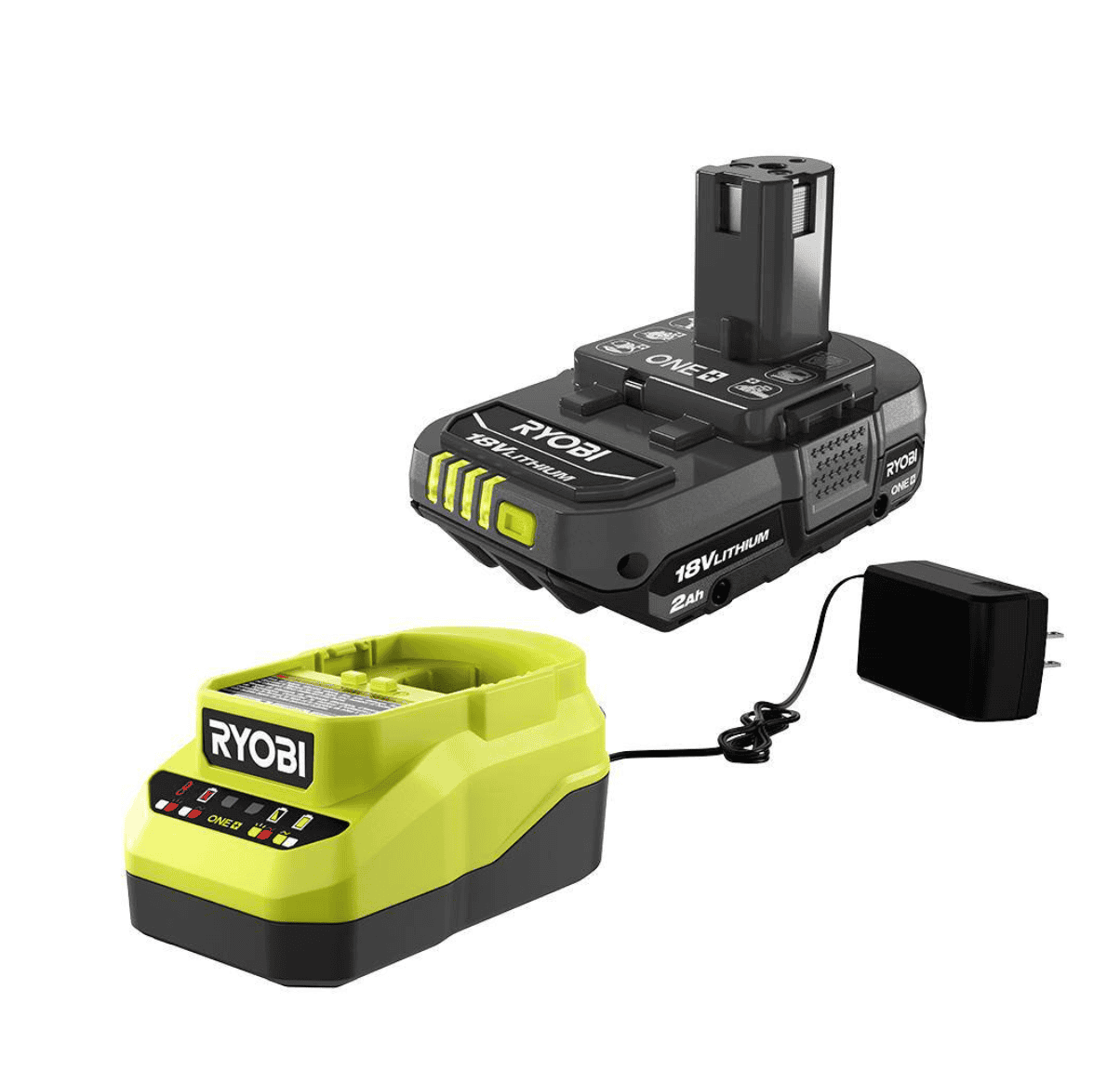 RYOBI P519-PSK005 ONE+ 18V Cordless Reciprocating Saw with 2.0 Ah Battery and Charger