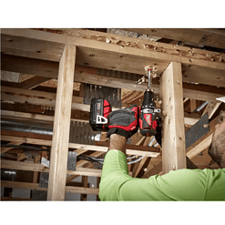 Milwaukee 2902-22 M18 18-Volt Lithium-Ion Brushless Cordless 1/2 in. Compact Hammer Drill/Driver Kit w/Two 4.0Ah Batteries and Hard Case
