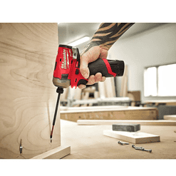 Milwaukee 2551-22-2457-20 M12 FUEL SURGE 12V Lithium-Ion Brushless Cordless 1/4 in. Hex Impact Driver Compact Kit w/ M12 3/8 in. Ratchet