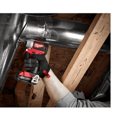 Milwaukee 2850-22CT M18 18V Lithium-Ion Brushless Cordless 1/4 in. Impact Driver Kit with Two 2.0 Ah Batteries, Charger and Hard Case