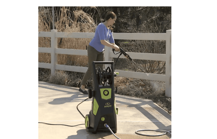 Sun Joe SPX3501 2300 Max PSI 1.48 GPM Brushless Induction Electric Pressure Washer with Hose Reel