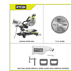 RYOBI Miter Saw TSS702 7-1/4 in. Compound Sliding