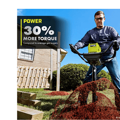 RYOBI RY40710VNM 40V HP Brushless Cordless Earth Auger with 8 in. Bit with 4.0 Ah Battery and Charger