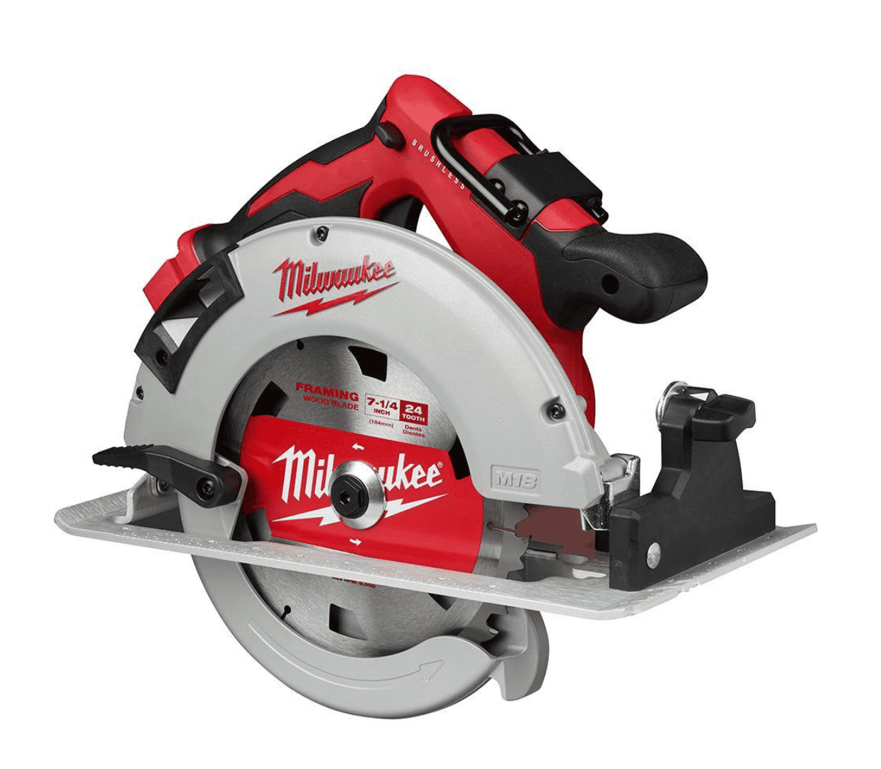 Milwaukee Circular Saw 2631-20-48-59-1835 M18 18-Volt Lithium-Ion Brushless Cordless 7-1/4 in. W/ 3.0Ah Battery and Charger