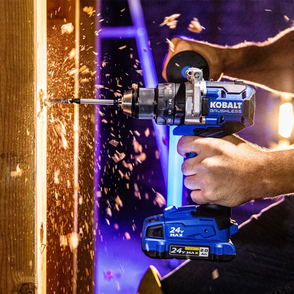 Kobalt 1/2-in 24-volt-Amp Variable Speed Brushless Cordless Hammer Drill(Tool Only) - Image 10