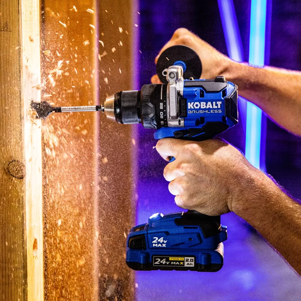 Kobalt 4-Tool 24-volt Max Brushless Power Tool Combo Kit with Soft Case (1 Li-ion Battery Included and Charger Included) - Image 12