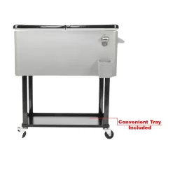 Zimtown Iron Spray Plastic with Tray Cooler with Shelf