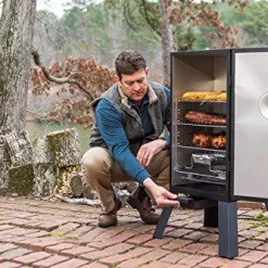 Masterbuilt MB20070210 Analog Electric Smoker with 3 Smoking Racks, 30 inch, Black