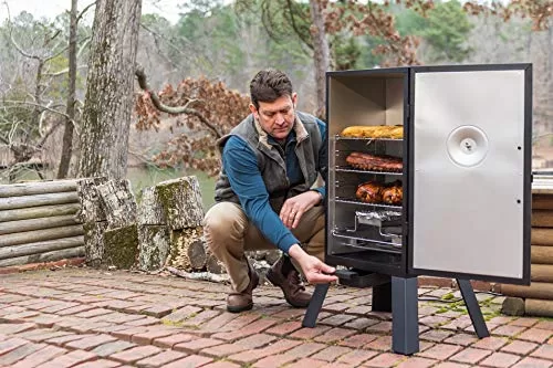 Masterbuilt MB20070210 Analog Electric Smoker with 3 Smoking Racks, 30 inch, Black