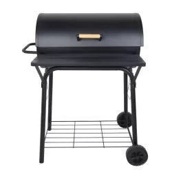 UTEN Outdoor BBQ Grill Charcoal Barbecue Pit Backyard Meat Cooker Smoker Black