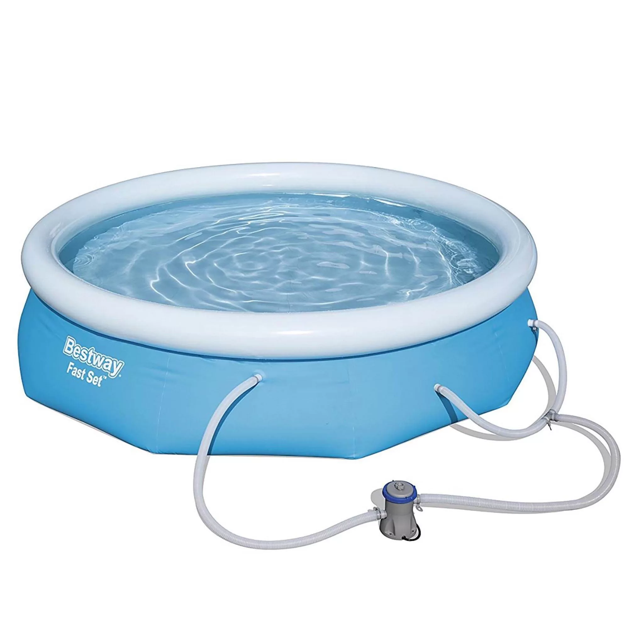Bestway 10' x 30" Fast Set Inflatable Above Ground Pool w/ Pump & Cover