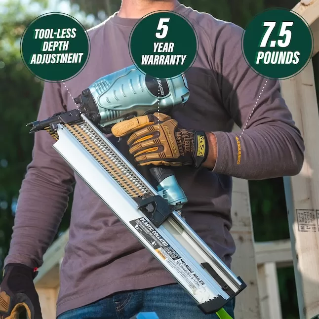 Metabo HPT NR90AES1M 21-Degree Pneumatic Framing Nail Gun (Nailer) - Image 2