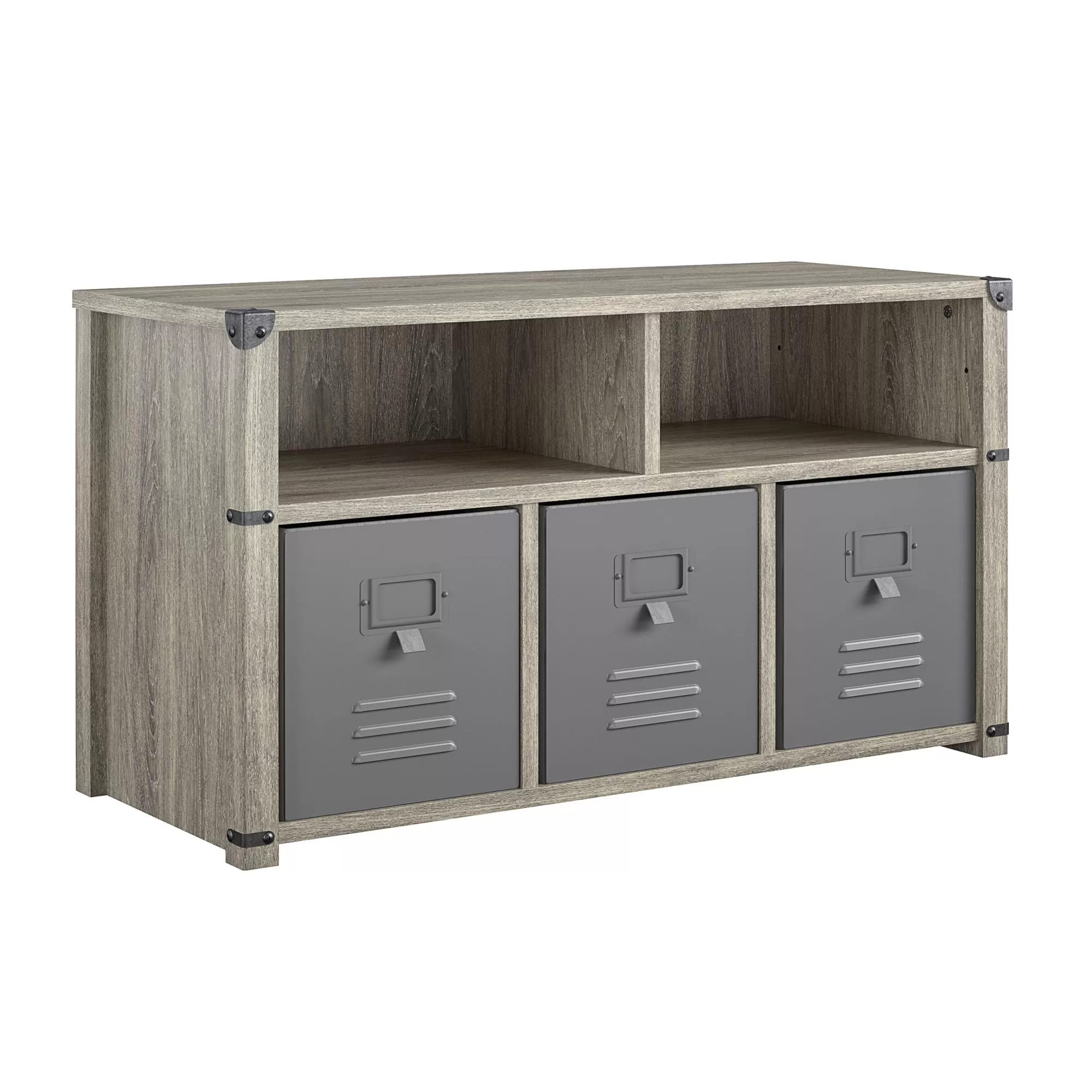 Little Seeds Nova Bedroom Storage Bench – Grey Oak