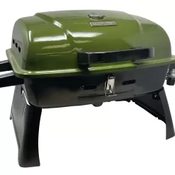 Ozark Trail Portable Table Top 1 Burner Camping Gas Grill with Interchangeable Griddle Plate, 10,000 BTU