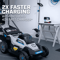 HART 40-Volt Cordless 20-inch Brushless Self Propelled Mower Kit, (1) 6.0 Ah Lithium-Ion Battery, (1) Battery Charger