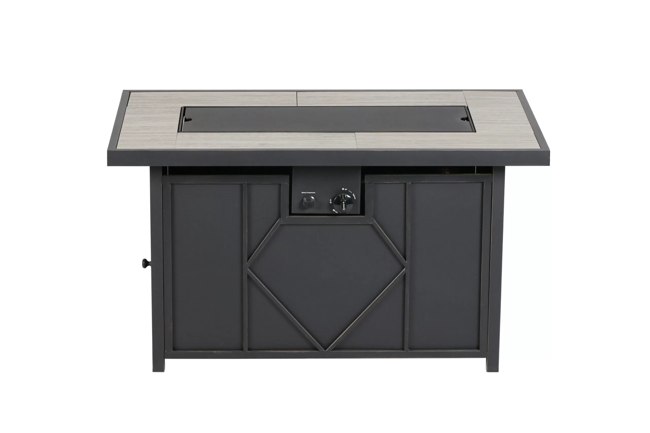 HEATMAXX 42 in. 60,000BTU Fire Pit Propane Gas Fire Pit Table Rectangular Tabletop