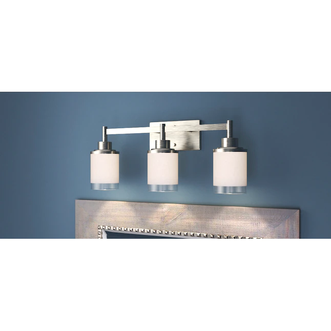 Progress Lighting Alexa 22-in 3-Light Brushed Nickel Modern/Contemporary Vanity Light - Image 6