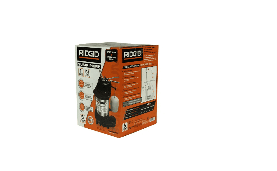 RIDGID 330RSDS 1/3 HP Stainless Steel Dual Suction Sump Pump