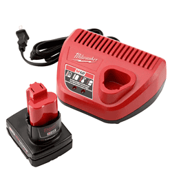Milwaukee 2522-21XC-49-94-3000-49-94-3005-49-94-30 M12 FUEL 12-Volt 3 in. Lithium-Ion Brushless Cordless Cut Off Saw Kit with Battery Charger and 3 in. Blades (5-Pack)