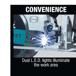 Makita Circular Saw XSH04ZB 18-Volt 6-1/2 in. LXT Sub-Compact Lithium-Ion Brushless Cordless (Tool Only)