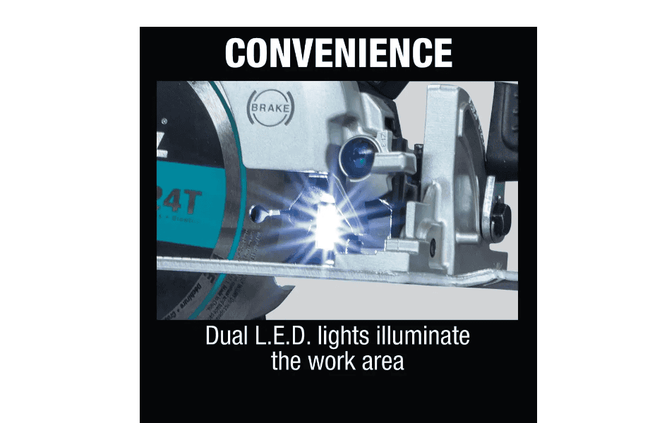 Makita Circular Saw XSH04ZB 18-Volt 6-1/2 in. LXT Sub-Compact Lithium-Ion Brushless Cordless (Tool Only)