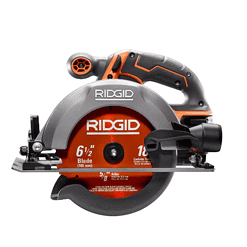 RIDGID R9207 18V Cordless 1/2 in. Drill/Driver and 6-1/2 in. Circular Saw Combo Kit with 2.0 Ah and 4.0 Ah Battery, Charger, and Bag