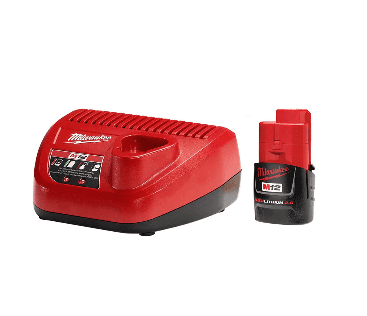 Milwaukee 2445-20-2426-20-48-59-2420 M12 12V Lithium-Ion Cordless Jig Saw and Multi-Tool Combo Kit W/ (1) 2.0Ah Battery and Charger