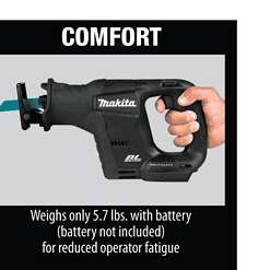 Makita Reciprocating Saw XRJ07ZB 18-Volt LXT Sub-Compact Lithium-Ion Brushless Cordless (Tool-Only)