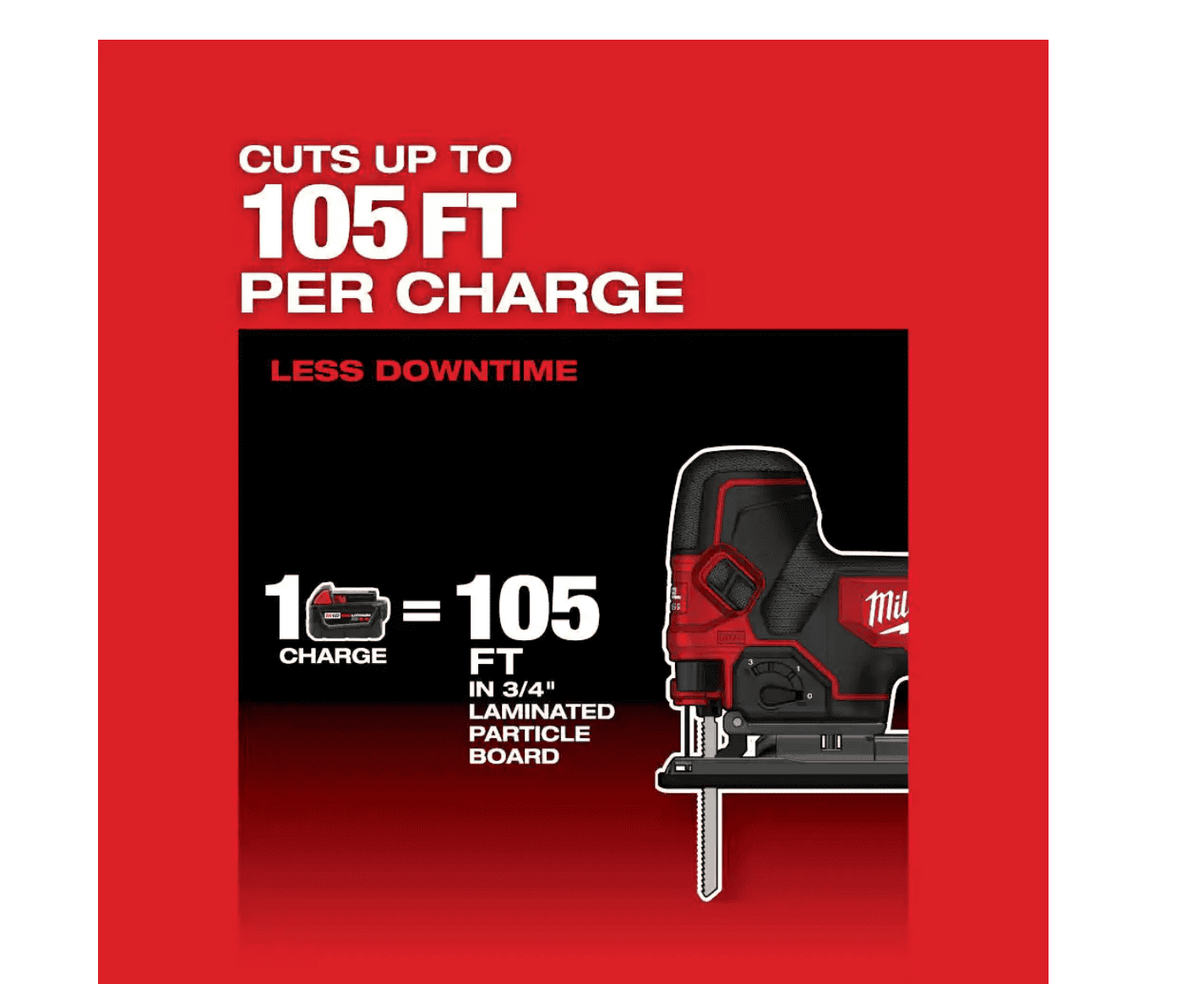 Milwaukee 2737B-20 M18 FUEL 18V Lithium-Ion Brushless Cordless Barrel Grip Jig Saw (Tool Only)