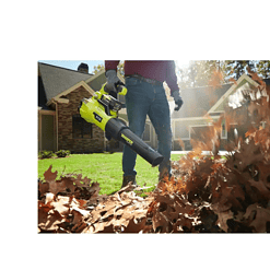 RYOBI RY40470VNM 40V Brushless 125 MPH 550 CFM Cordless Battery Whisper Series Jet Fan Blower with 4.0 Ah Battery and Charger