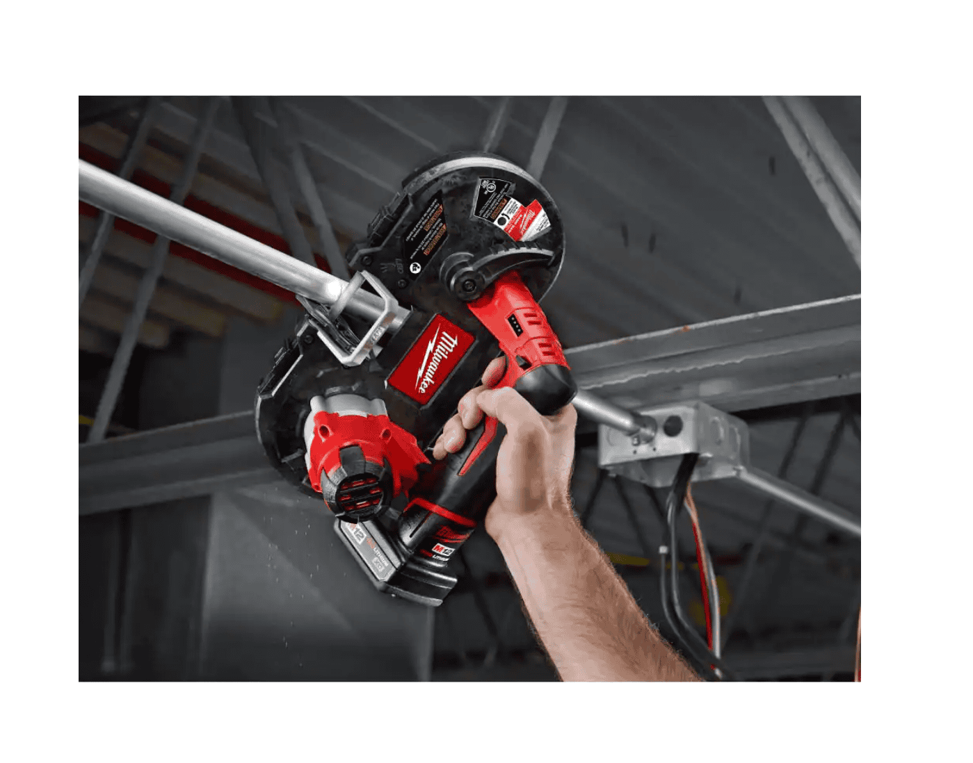 Milwaukee Band Saw 2429-20-2471-20-48-59-2420 M12 12V Lithium-Ion Cordless Sub-Compact and Copper Tubing Cutter Combo Kit