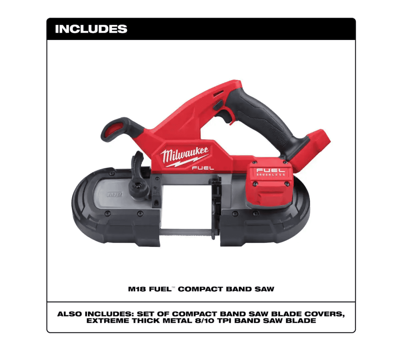 Milwaukee Band Saw 2829-20 M18 FUEL 18V Lithium-Ion Brushless Cordless Compact (Tool-Only)