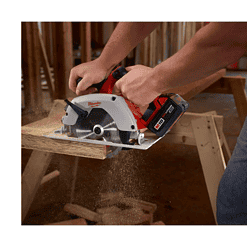 Milwaukee 2630-20-48-11-1837 M18 18V Lithium-Ion Cordless 6-1/2 in. Circular Saw with Two 3.0 Ah Batteries