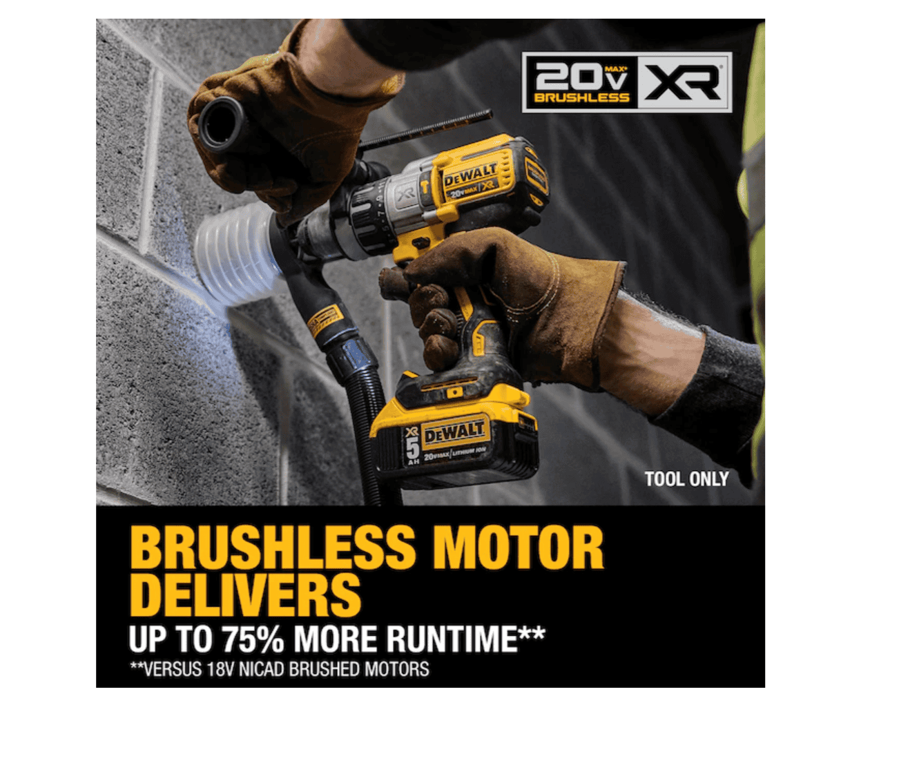 DEWALT Drill DCD996B 1/2-in 20-volt Max-Amp Variable Speed Brushless Cordless - Hammer Drill - Image 7