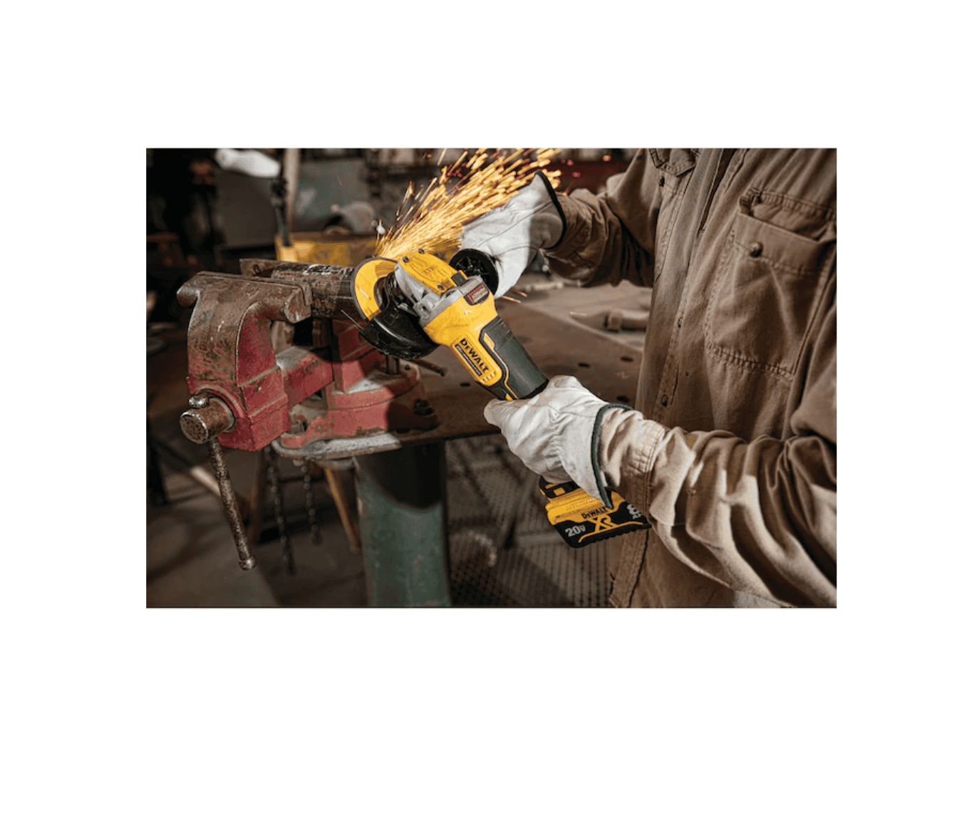 DEWALT DCG415B XR POWER DETECT 4.5-in 20-Volt Max Paddle Switch Brushless Cordless Angle Grinder - Image 7