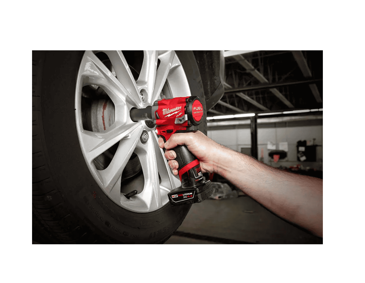Milwaukee 2555-20 M12 FUEL 12V Lithium-Ion Brushless Cordless Stubby 1/2 in. Impact Wrench (Tool-Only)