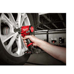 Milwaukee 2554-20-2557-20 M12 FUEL 12V Lithium-Ion Brushless Cordless Stubby 3/8 in. Impact Wrench and Ratchet Kit (Tool-Only Kit)