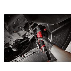 Milwaukee 2554-20-2557-20-48-11-2412 M12 FUEL 12V Lithium-Ion Brushless Cordless Stubby 3/8 in. Impact Wrench & 3/8 in. Ratchet with two 3.0 Ah Batteries