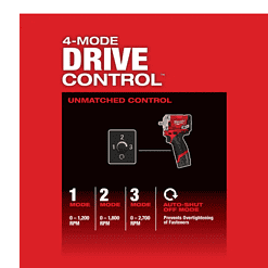 Milwaukee 2554-22-49-66-7009 M12 FUEL 12V Brushless Cordless Stubby 3/8 in. Impact Wrench Kit with 3/8 in. Drive SAE/Metric Socket Set (43-Piece)