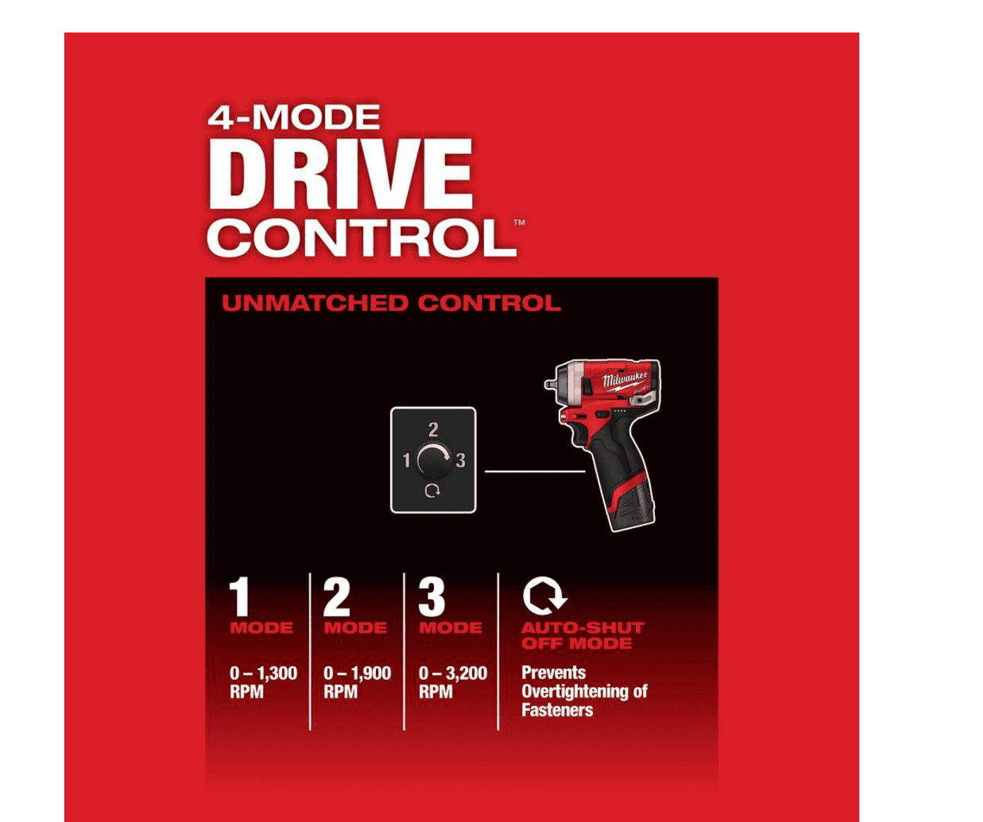 Milwaukee 2552-22 M12 FUEL 12V Lithium-Ion Brushless Cordless Stubby 1/4 in. Impact Wrench Kit with One 4.0 and One 2.0Ah Batteries