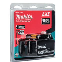 Makita BL1850B 18-Volt LXT Lithium-Ion High Capacity Battery Pack 5.0Ah with Fuel Gauge