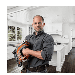 RIDGID R09892B 18V Brushless Cordless HYPERDRIVE 16-Gauge 2-1/2 in. Straight Finish Nailer(Tool Only), Belt Clip, Bag, Sample Nails