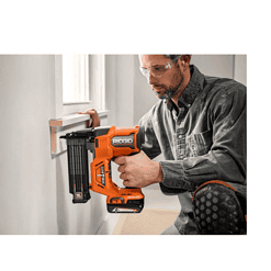 RIDGID R09891B-AC840020PN 18V Brushless Cordless 18-Gauge 2-1/8 in. Brad Nailer with (2) MAX Output 2.0 Ah Batteries