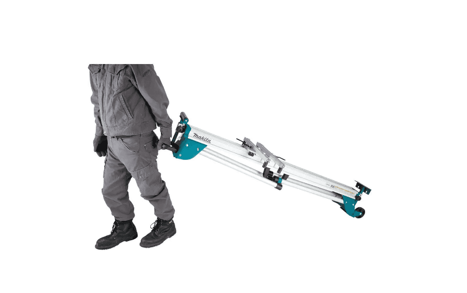 Makita WST07 33.5 in. x 69.5 in. Folding Rolling Miter Saw Stand