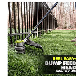 RYOBI P20019BTLVNM ONE+ HP 18V Brushless Whisper Series 15 in. Cordless Battery String Trimmer (Tool Only)