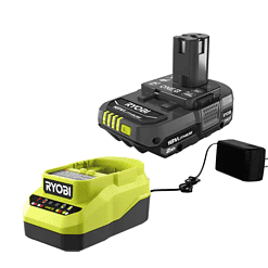 RYOBI P330-PSK005 ONE+ 18V Cordless AirStrike 15-Gauge Angled Finish Nailer and 2.0 Ah Compact Battery and Charger Starter Kit